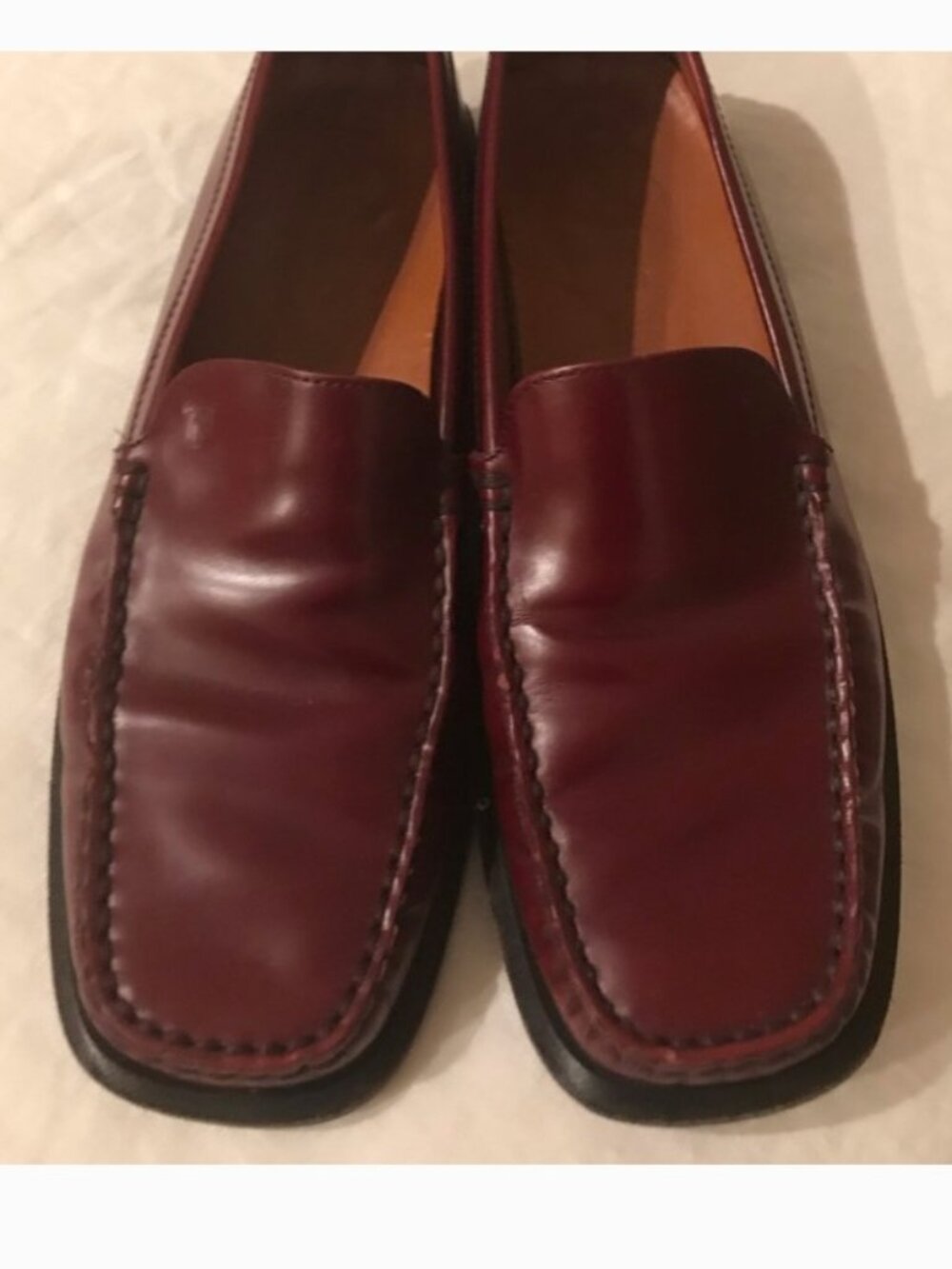 TODS Red Classic Loafers. Size 7.5
